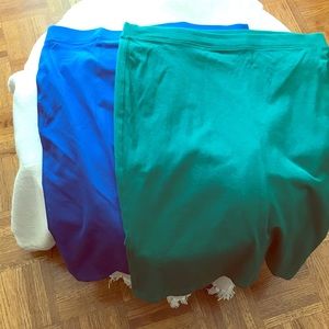 2-skirt bundle - straight cotton tube skirts